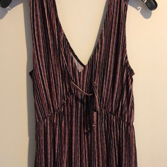 Bcbg Generation Birchy Stripes Deep-V Jumpsuit - Picture 4 of 4